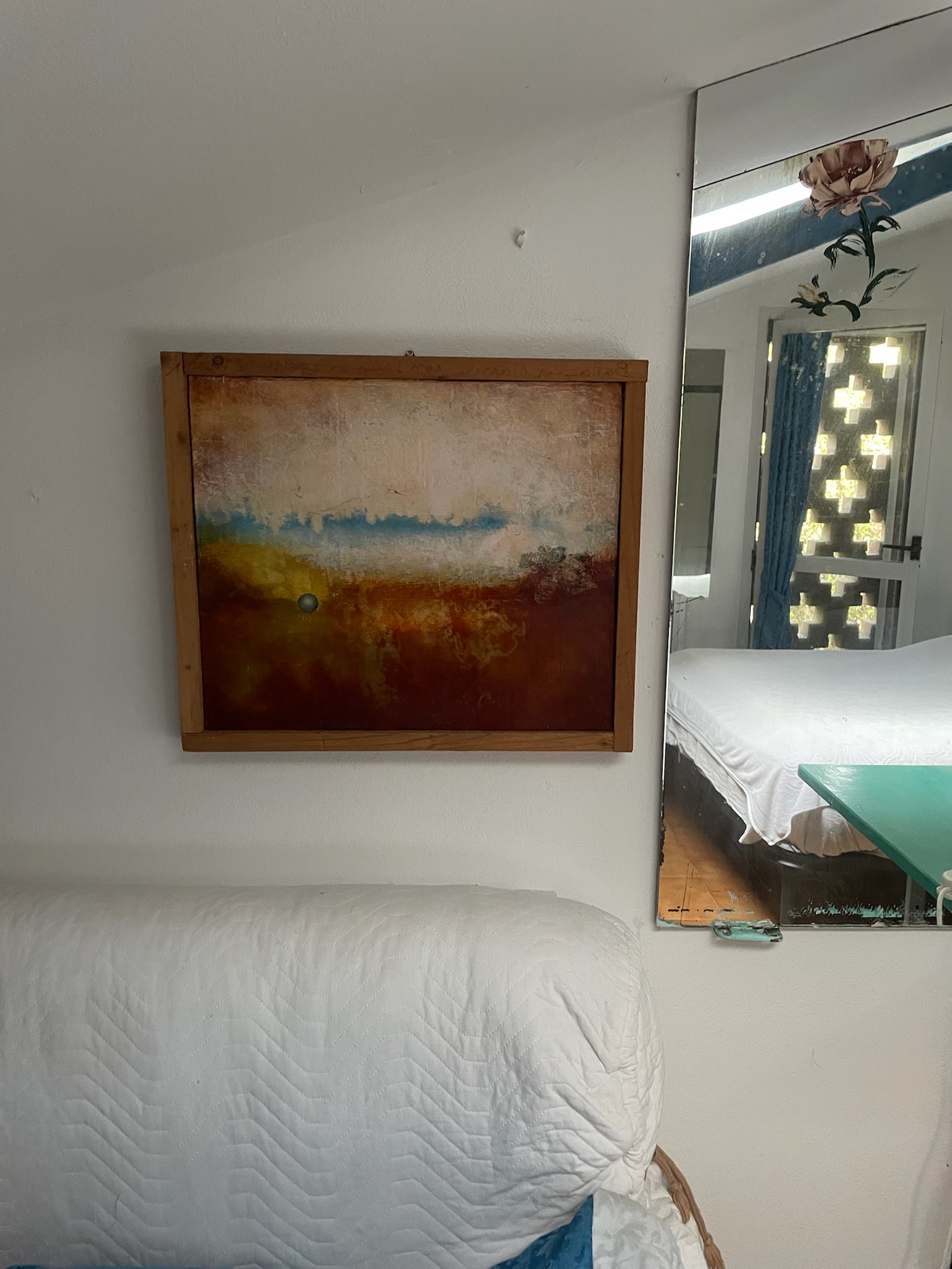 Montico House 55 - Warm landscape - framed painting