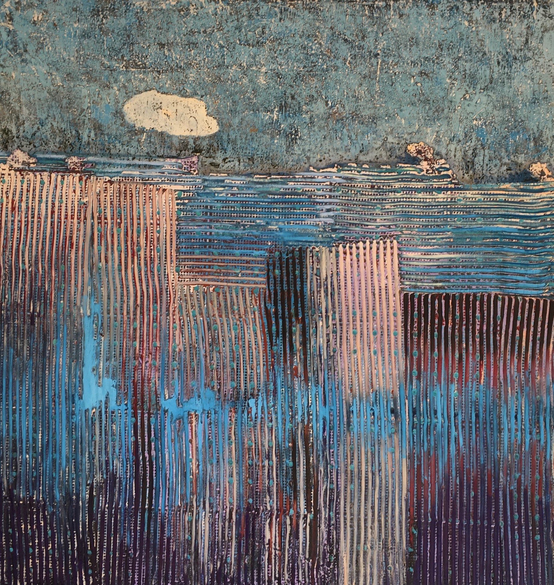 Santorini, artwork by Gigi Montico